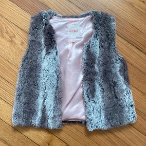 Faux fur vest